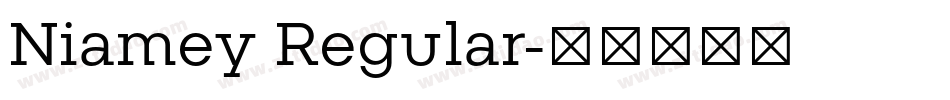 Niamey Regular字体转换